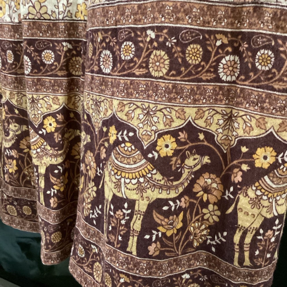SPELL and the Gypsy Sundown Mini Dress in Spice Print Dress in Yellow and Brown - Picture 2 of 11